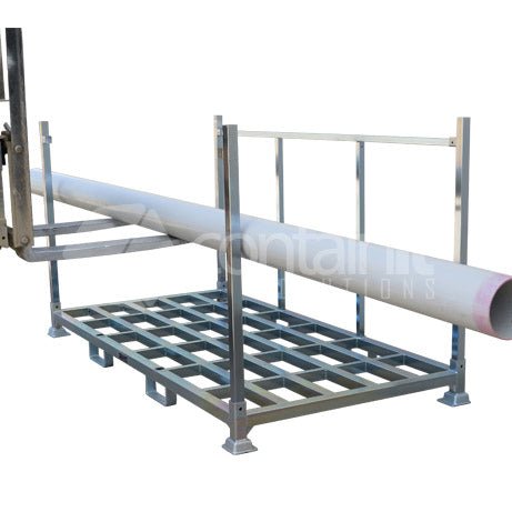 Double 1200mm High Post & Pipe Stillage - Double 750mm High Post & Pipe Stillage - Containit Solutions