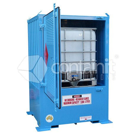 Outdoor Dangerous Goods Store For Class 3 IBC - 1 IBC Store - Containit Solutions
