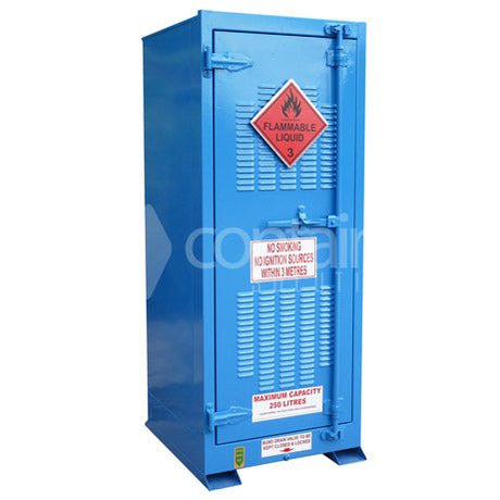 Outdoor Dangerous Goods Stores for Small Class 3 Drums - 250L Class 3 Small Drum Store - Vertical - Containit Solutions