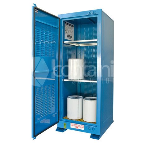 Outdoor Storage for Small Class 8 Drums - 250L Class 8 Small Drum Store - Containit Solutions