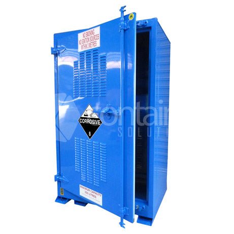 Outdoor Storage for Small Class 8 Drums - 250L Class 8 Small Drum Store - Containit Solutions