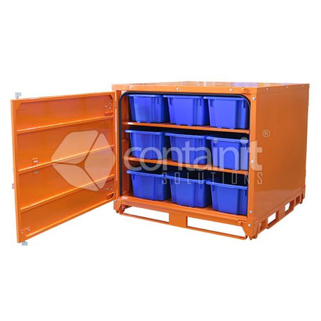 52L Blue Plastic Tub - Containit Solutions