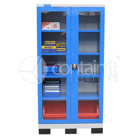 Heavy Duty Storeman® Storage Cupboards - Clear Doors - Containit Solutions
