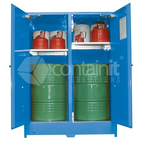 Extra Large Class 8 Corrosive Substances Cabinets - 450L - Containit Solutions