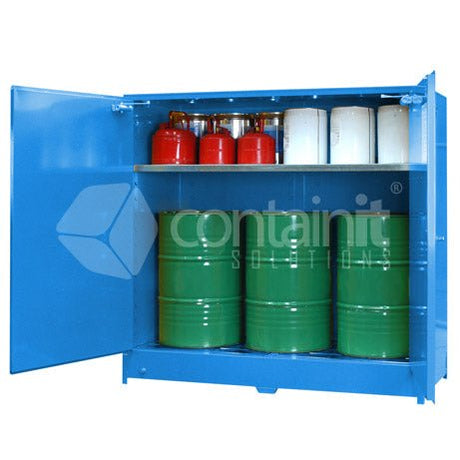 Extra Large Class 8 Corrosive Substances Cabinets - 650L - Containit Solutions
