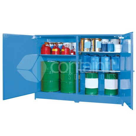 Extra Large Class 8 Corrosive Substances Cabinets - 850L - Containit Solutions