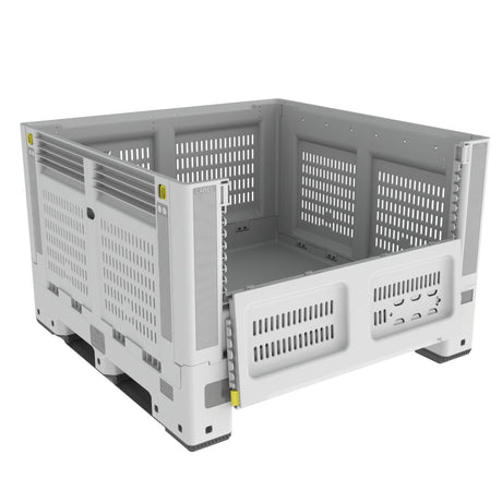 Collapsible Plastic Pallet Box - Vented - Containit Solutions