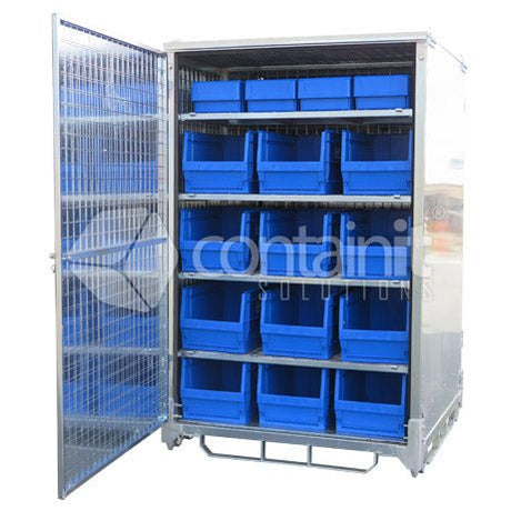 Craneable Logistics & Storage Boxes - 1800 Stackable Logistics & Storage Box - Containit Solutions