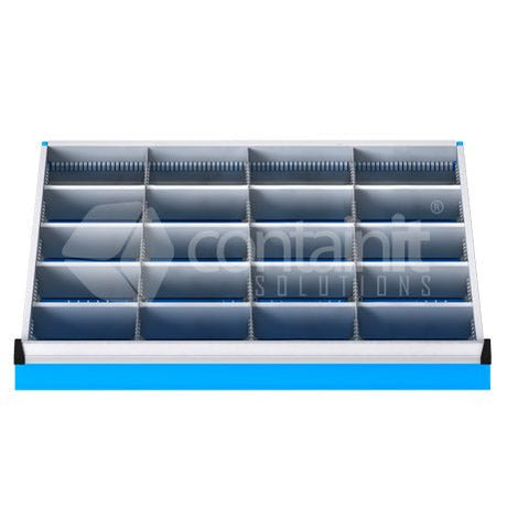 Storeman® Metal Drawer Divider Compartment Insert Options - 75mm - Containit Solutions