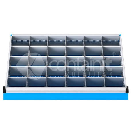 30 Metal Compartment Drawer Insert - Containit Solutions