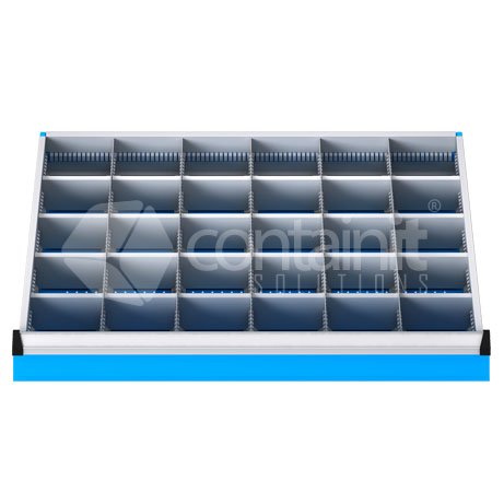 30 Metal Compartment Drawer Insert - Containit Solutions