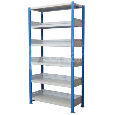 Metal Shelf Stoppers for Sides & Back of 1 Shelf Level - Containit Solutions