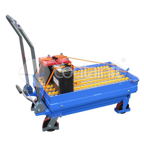 Ergonomic Battery Lifting Trolley - Containit Solutions