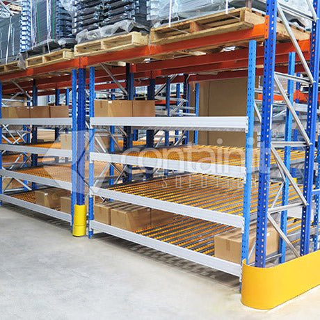 Large Gravity Feed Carton Flow Racks - 1800 Large Carton Flow Rack - Containit Solutions