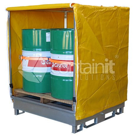PVC Weathercover with Zips and Frame - Suits C4DBP-Z - Containit Solutions