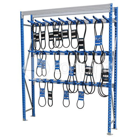V Belt Storage Racks - 1800 V Belt Storage Rack Starter Bay – Includes 30 hooks - Containit Solutions