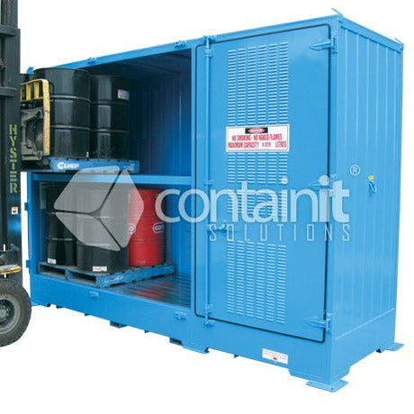 Stores 6 Pallets (24 x 205L Drums) - Containit Solutions