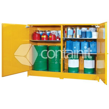 Extra Large Class 3 Flammable Liquids Cabinets - 850L - Containit Solutions