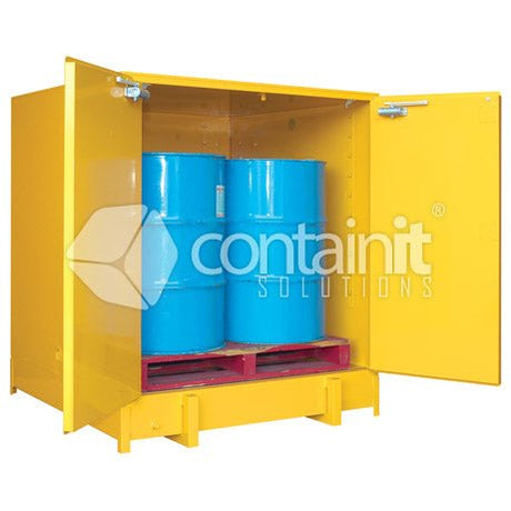 Extra Large Class 3 Flammable Liquids Cabinets - 1000L - Containit Solutions