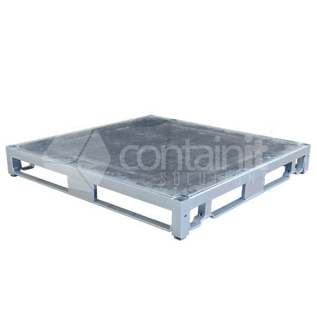 Heavy Duty Steel Pallets - Galvanized Sheet Deck - Containit Solutions