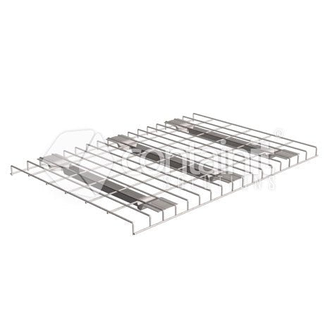 Wire Mesh Decks & Dividers to Suit Longspan - Mesh deck with 3 support channels (Fit 2 decks per 1800 x 600mm bay of Longspan) - Containit Solutions