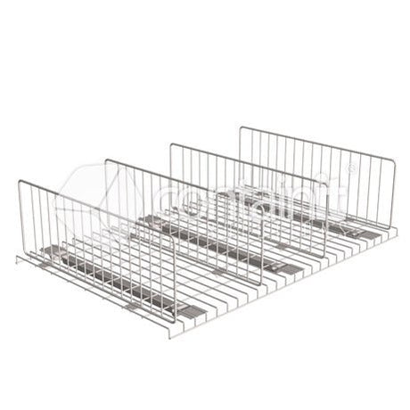 Wire Mesh Divider with securing clips - Containit Solutions