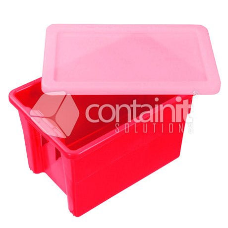 Stack & Nest Containers - 68L (645 x 413 x 397mm) - Containit Solutions